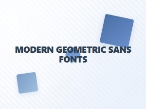 Modern Geometric Sans Fonts Like Avenir